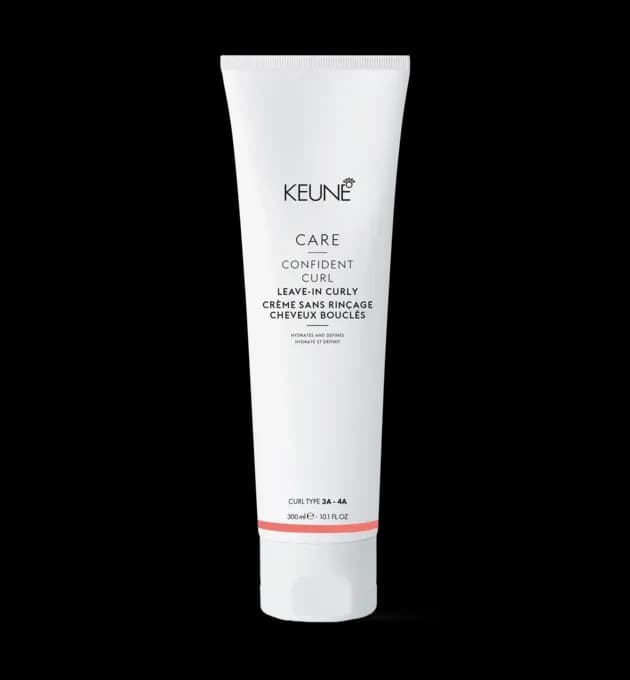 Keune Care Confident Curl Leave-In Curly 300ml – hydrating leave-in cream for curl types 3A to 4A, defines and softens natural curls, available at Baileys Hairdressing