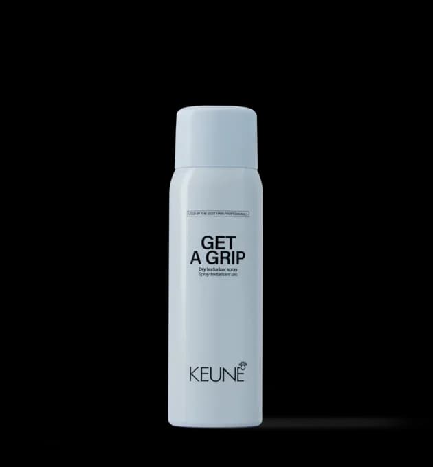 Keune Style Get A Grip Dry Texturizing Spray 75ml – travel-size spray for instant texture and volume, available at Baileys Hairdressing