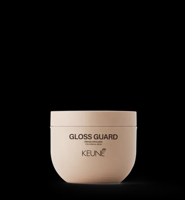 Keune Style Gloss Guard Ultimate Shine Polish 100ml – adds brilliant shine and smooth finish to all hair types, available at Baileys Hairdressing
