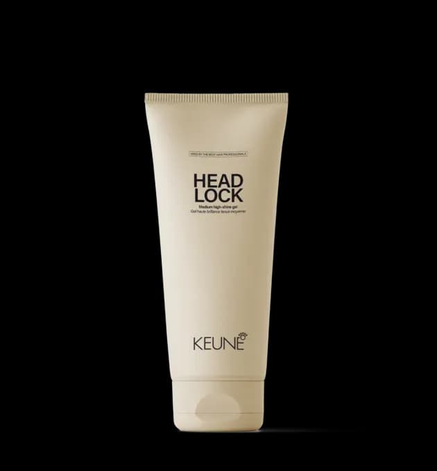 Keune Style Head Lock Medium High-Shine Gel 200ml – firm yet flexible hold with added shine, available at Baileys Hairdressing