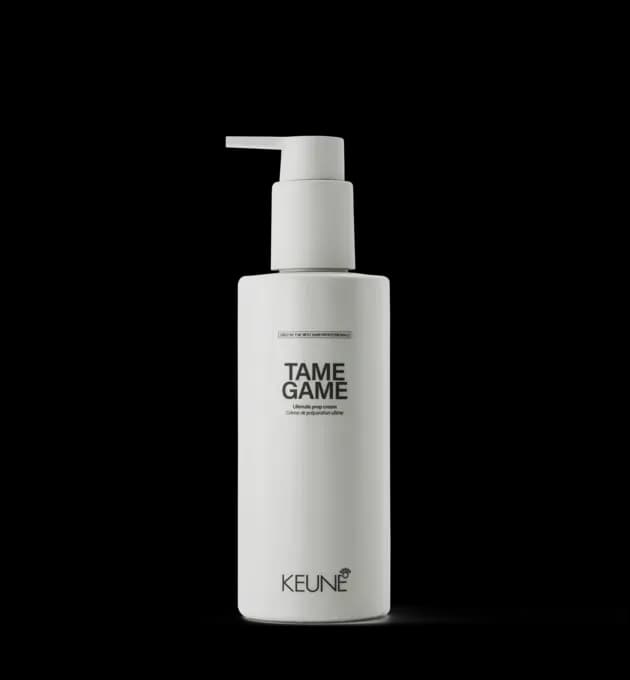 Keune Style Tame Game 200ml – ultimate prep cream for smooth, frizz-free styling, available at Baileys Hairdressing