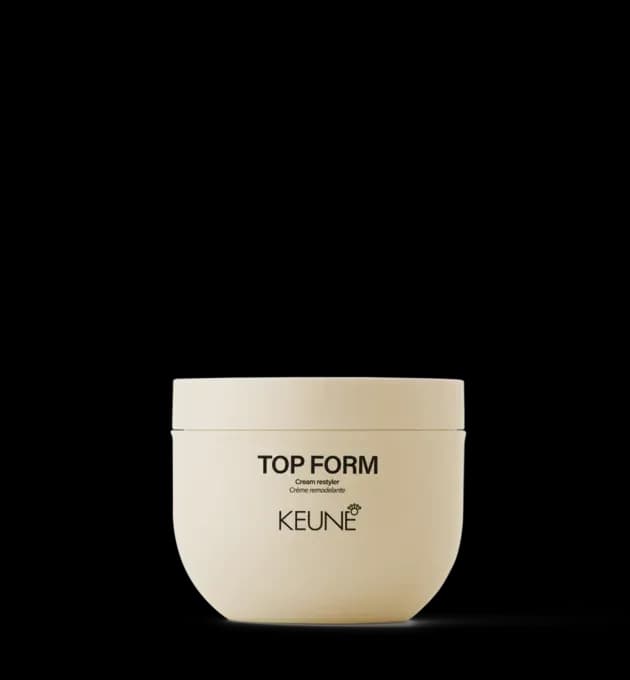 Keune Style Top Form 100ml – cream restyler that reactivates shape and volume while nourishing and refining your finished style