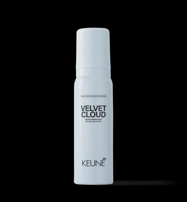 Keune Style Velvet Cloud 75ml – travel-size volume foam for weightless body, bounce, and texture